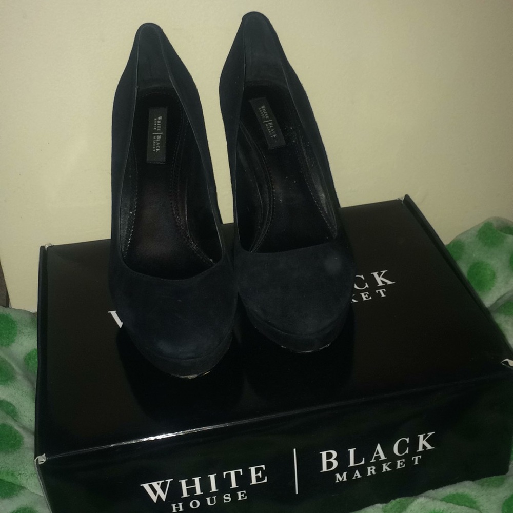 White House Black Market Suede Heel